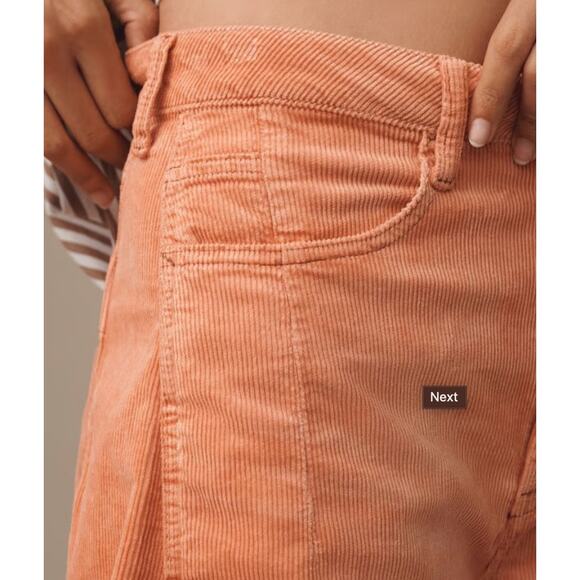 Anthropologie Pilcro The Kenna Heritage Mid-Rise Barrel Corduroy Edition Size 31 - Picture 8 of 8